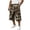 Brown, variant on Men's Camo Cargo Shorts Loose - Plaid Camouflage Work Shorts with Pockets, Knee-Length Casual for Outdoor & Work,Blue S