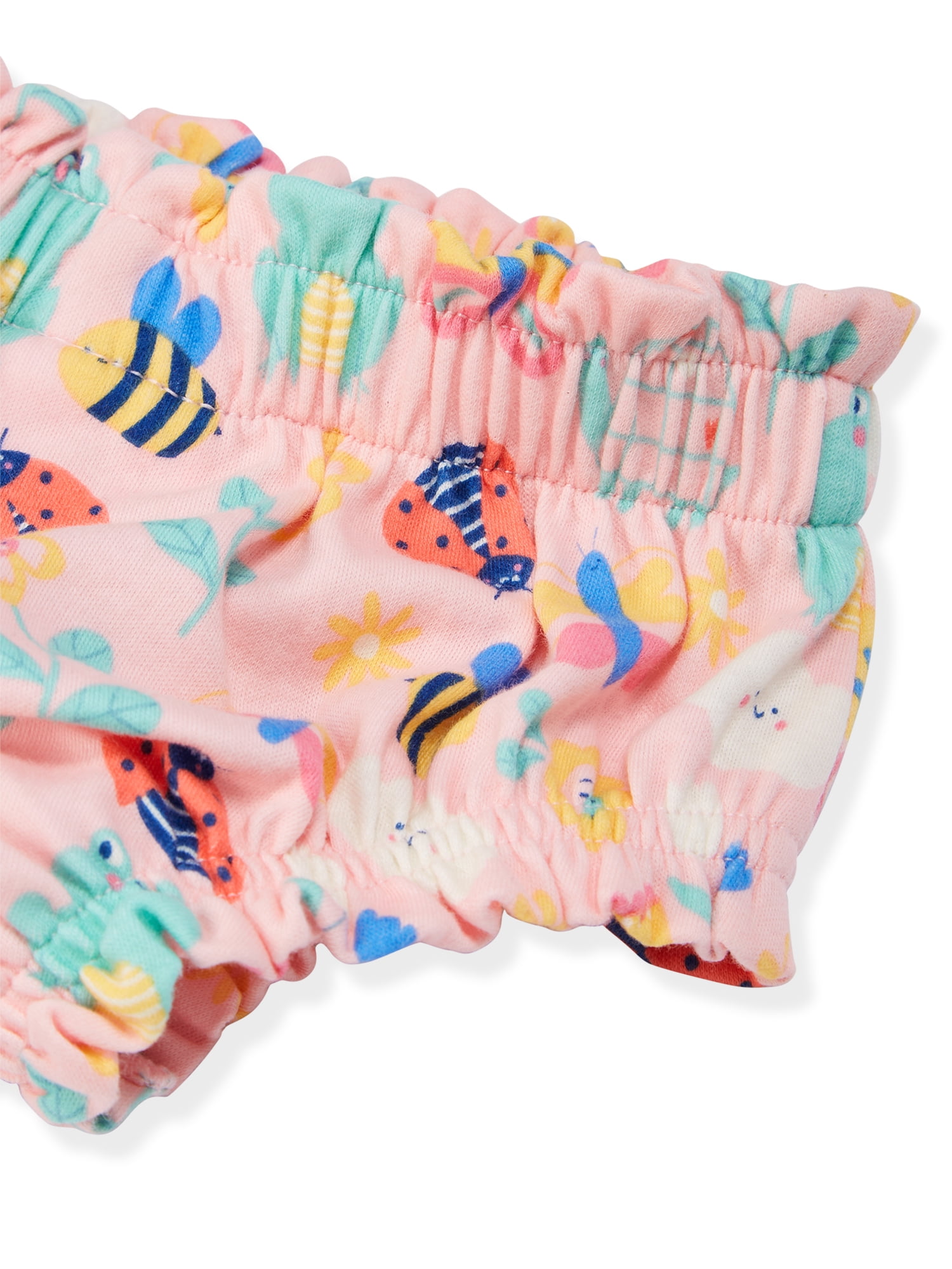 Garanimals Baby Girls Cotton Bloomers, 3-Pack, Sizes 0-24M