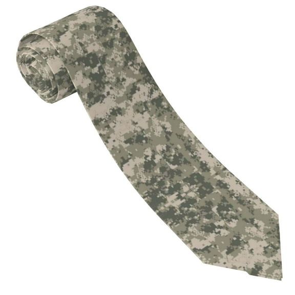 Army Digital Camouflage Tie For Men Funny Neckties Fashion Gentleman Soft Comfortable Ties