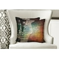 thumbnail image 4 of Ambesonne Guitar Throw Pillow Cover 2 Pack, Grunge Retro Tuning Pegs, 24", Black Orange, 4 of 6