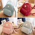 thumbnail image 2 of Mini mochila femenina de cuero PU de lujo para mujer, bolsa de compras, bolsas escolares pequeñas para niñas, bolsas de almacenamiento CasualesRosa Fivean unisex, 2 of 2