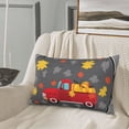 thumbnail image 6 of Binfone Red Pickup Truck With Pumpkins Standard Size Pillowcase, Long Staple Pure Cotton Envelope Closure Pillow Cover (Pillow core not included),14"x20", 6 of 7