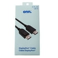 thumbnail image 2 of onn. 6 FT./1.8 m Full HD Video, High-Resolution DisplayPort to HDMI Cable, 2 of 5
