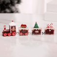 thumbnail image 4 of Adornos navideños Tren de madera de cuatro secciones Montaje DIY Decoración de ventana de escritorio Regalo del Día del Niño, 4 of 6