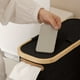 thumbnail image 4 of Cesta plegable para rollos de papel de seda, organizador versátil de poliéster con tapa, contenedor elegante para papeles higiénicos y artículos domésticos, negro, gris, blanco, 4 of 6