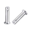 thumbnail image 4 of Single Hole Clevis Pins,8mm x 25mm Flat Head Zinc-Plating Steel  10Pcs, 4 of 5