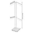 thumbnail image 3 of ToppiJoy Four Arm Adjustable Handbag Rack Chrome Handbag Rack for Handbags Garments Store Display (Silver), 3 of 22