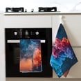thumbnail image 4 of Sikiie Modern Art Red And Blue Colors Waffle Weave Kitchen Dish Cloth,Super Absorbent Kitchen Dish Towels 16*26 Inches for Dish Rags Washing Dishes, Drying Dishes, 4 of 7