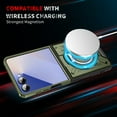 thumbnail image 3 of Allytechgroup Galaxy Z Flip 7 Case, Magnetic Back Cover Slim Fit Shell Dual-Layers Hybrid Rugged Shockproof Bumper Phone Case for Samsung Galaxy Z Flip 7, Armygreen, 3 of 8