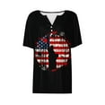 thumbnail image 4 of VerPetridure American Flag Shirt for Women 4th of July Tee Shirt USA Stars Stripes T-Shirt Patriotic Summer Tunic Tops, 4 of 5