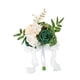 thumbnail image 1 of Ramo de rosas artificiales de 29cm, cinta para ramo de novia, borla, accesorios de fotografía para compromiso, aniversario, ramo de flores para novia Verde, 1 of 8