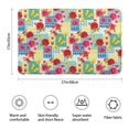 thumbnail image 3 of Pioneer Flower Floral Print Pattern Bathroom Rugs Mat, Non Slip Microfiber Bathroom Rug with Rubber Backing, Soft Mats for Bathroom Floor Tub Shower, 17"x27", 3 of 5