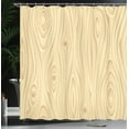 thumbnail image 4 of Ambesonne Beige Shower Curtain, Wooden Texture Organic, 69"Wx70"L, Cream, 4 of 5