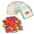 thumbnail image 2 of Juego de rompecabezas de madera colorido para niños pequeños, juego educativo, juguetes, 2 of 14