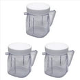 thumbnail image 2 of for Blender Replacement Parts, 4937 Mini Osterizer Blender Jar Accessory, Cup Mini Plastic Jars with Lids (),3 x Mixing tank,Transparent, 2 of 9