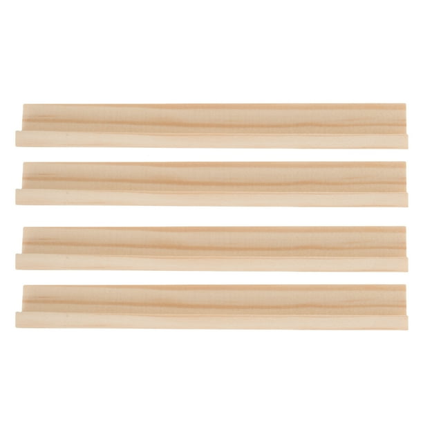 4 prácticos soportes para fichas de dominó, bandejas para dominó DIY, bases de madera y accesorios.