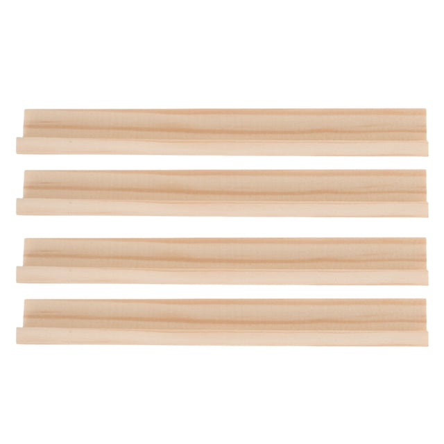 4 prácticos soportes para fichas de dominó, bandejas para dominó DIY, bases de madera y accesorios.