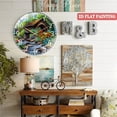 thumbnail image 6 of Round Decorative Clock: Covered Bridge Stream Glass Wall Clock,Creek  Country Decor Wall Clock  for Homes, Bars, Offices, Man Caves, Garages, And Living Rooms .Also Makes A Great Gift. Style 12×12inc, 6 of 8