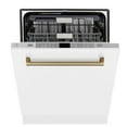 thumbnail image 3 of ZLINE DWMTZ30424CB 45 dBA Autograph Edition Top Control Built-In Dishwasher - Stainless/Champagne Bronze, 3 of 5