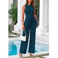 thumbnail image 4 of Conjunto de Ropa Casual para Mujer PRETTYGARDEN Top Corto y Pantalón Palazzo de Pierna Ancha Talla S, 4 of 8
