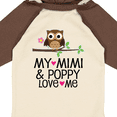 thumbnail image 4 of Inktastic Mimi and Poppy Love Me Grandchild Owl Girls Long Sleeve Baby Bodysuit, 4 of 5