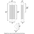 thumbnail image 4 of Maxim Lighting - Triform - 2 Light Outdoor Wall Mount-32 Inches Tall and 6, 4 of 5