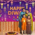 thumbnail image 5 of Happy Diwali Backdrop Banner Decorations 73*43 Inch Happy Diwali Banner Rangoli Lantern Photography Deepavali Photography Backdrop, 5 of 5