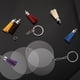 thumbnail image 4 of Jumpingount 100 Pieces/Set Acrylic Key Ring Blank Keychain Keyring DIY Replacing Decor Making Paintable Crafts Decorative Decorative Ropa, zapatos y accesorios Miscelánea, 4 of 6