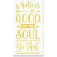 thumbnail image 1 of Do What is Good for The Soul Healthy Living Vinyl Lettering Wall Decals 12x23-Inch Buttercream, 1 of 6