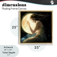 thumbnail image 3 of Ethereal Moon Love Gold Framed Floater Canvas Wall Art, design by Sasha, 3 of 10