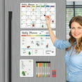 thumbnail image 3 of Magnetic Dry Erase Calendar for Fridge, Monthly & Weekly Fridge Calendar Planning Board Whiteboard Calendar with 6 Dry Erase Markers and Eraser, 16.5 "x11.7", 3 of 9