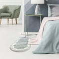 thumbnail image 6 of RFUGUG Soft Shaggy Bedroom Rug - Oval Runner with Non-Slip Backing, High-Pile Polyester for Ultimate Comfort, Easy-Clean & Minimalist Design, Ideal for Bedside, Living Room, Kids' Room, 16x48in, 6 of 8