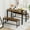 Rustic Brown#7, variant on Dining Sets Long Bar Table Set with 3 PU Upholstered Bar Stools, Industrial Bar Table and Chairs for Kitchen Breakfast Table, Living Room, Banquet Hall, Rustic Gray and Black, 63″L x15.7"W x 37.5"H,K