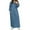Sky Blue, variant on IROINNID Maxi Dress for Women Strapless V-Neck Shift Dress Bandage Fold Long Sleeve Causal Color Long Dress ,Navy