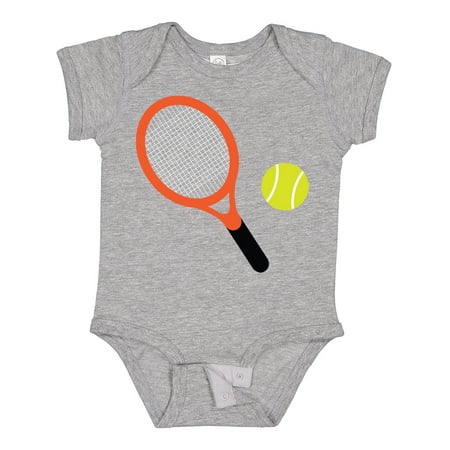

Inktastic Tennis Racket and Ball Gift Baby Boy or Baby Girl Bodysuit