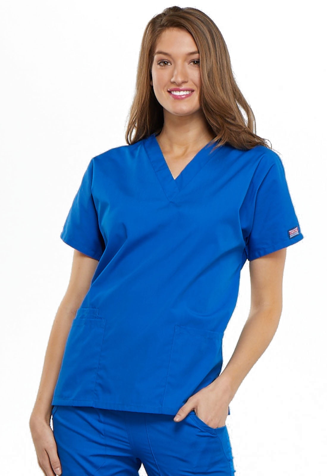 Cherokee Cherokee Workwear Scrubs Top for Women VNeck Plus Size 4700