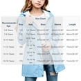 thumbnail image 3 of Girls Rain Jacket Windproof Hooded Coat Solid Color Drawstring Zip Up Outdoor Jacket with Pockets for 5-16 Years, 3 of 7