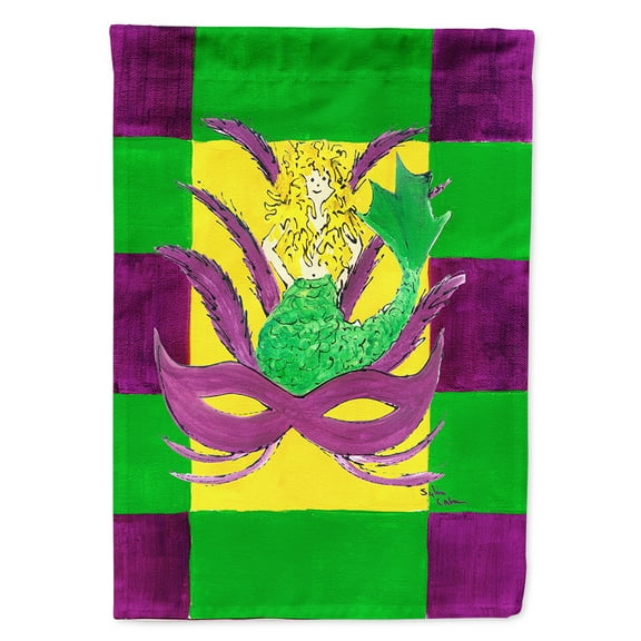 Mardi Gras Garden Flag
