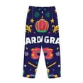 thumbnail image 5 of Kll Womens Happy Mardi Gras Print Pajama Pants Soft Pajama Bottoms For Women Cozy Lounge Pants, 5 of 9