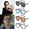 thumbnail image 3 of Vengadores Tony Stark Estilo De Vuelo Para Los Hombres Gafas De Sol De Diseño Cuadrado De La Marca Iron Man 3 Tonos Estéticos, 3 of 4