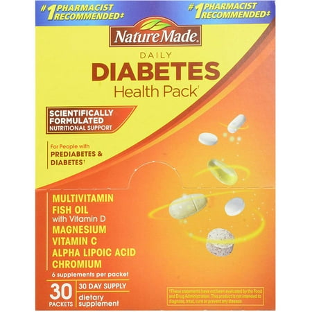 Nature Made Diabetes Health Pack, 30 CT (Pack of 3)