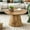 Wood, variant on LUFTUT 25.6" Round Coffee Table, Small-Space Wood Coffee Table with Wide Pedestal Base, 1" Thick Engineered-Wood Top, Farmhouse/Scandi Accent Center Table for Living Room, 300 lb (Oak)