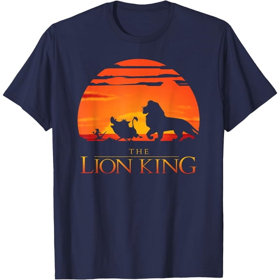 Lion King Classic Sunset Walk DTG Print Unisex T-Shirt
