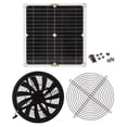 thumbnail image 1 of Solar Panel Powered Fan, Solar Panel Fan Kits Powerful 100W Ventilator One Piece Stamping  for Camping Travel Planting, 1 of 8
