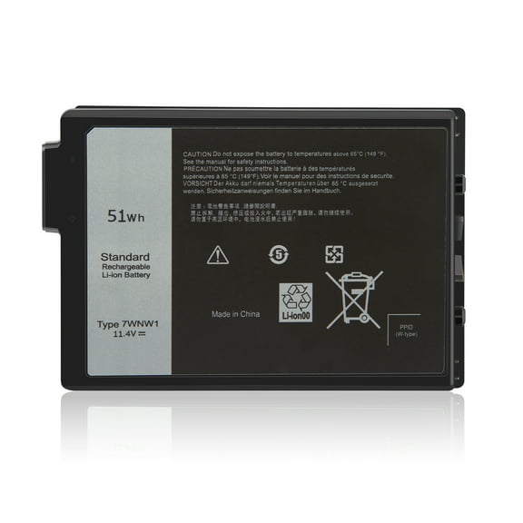 7WNW1 DMF8C Battery Replacement for Dell Latitude 7424 5420 5424 Rugged Extreme Series 0DMF8C 0GK3D3 GK3D3 11.4V 51Wh 4342mAh