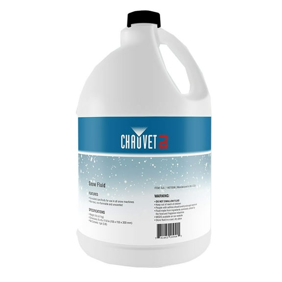 Chauvet DJ SJU 1-Gallon of Unscented Non-Toxic Non-Flammable Snow Machine Fluid