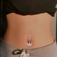 thumbnail image 5 of Racing Butterfly 1PC Fake Belly Piercing Crown Clip Fake Pircing Butterfly Cartilage Earring Clip, 5 of 8