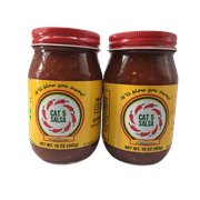 Cat 5 Salsa Co - Medium Hot Spicy Salsa Dip for Tortillas, Tacos, Nachos, Chips, Snacks, Salads - No Gluten, Made of Fresh Tomatoes & Jalapeno Peppers - Product of Panama City Beach, FL - 16oz