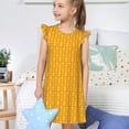 thumbnail image 4 of Fotbe Corn Kernels Vestido de Dormir para Niñas de 3 a 10 Años, Mangas Cortas, Estilo Princesa, Pijama Camisón con Mangas Voladas-X-Large, 4 of 6