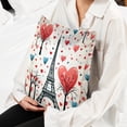 thumbnail image 6 of Eiffel Tower Luxurious Velvet Decorative Pillows Covers Set of 2 - Unique Patterns, 16x16, 18x18, 20x20 Inches - Throw Pillow Covers for Home Decor, Bedroom, Living Room for Various Occasions, 6 of 6